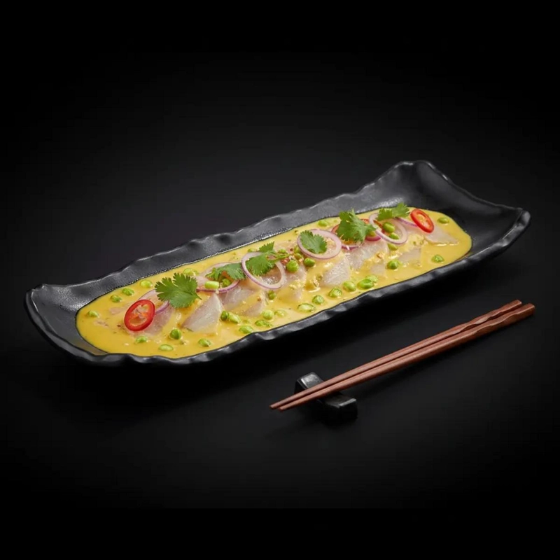 SET 6 PLATOS RECTANGULARES PARA SUSHI 30X12 CM - 2
