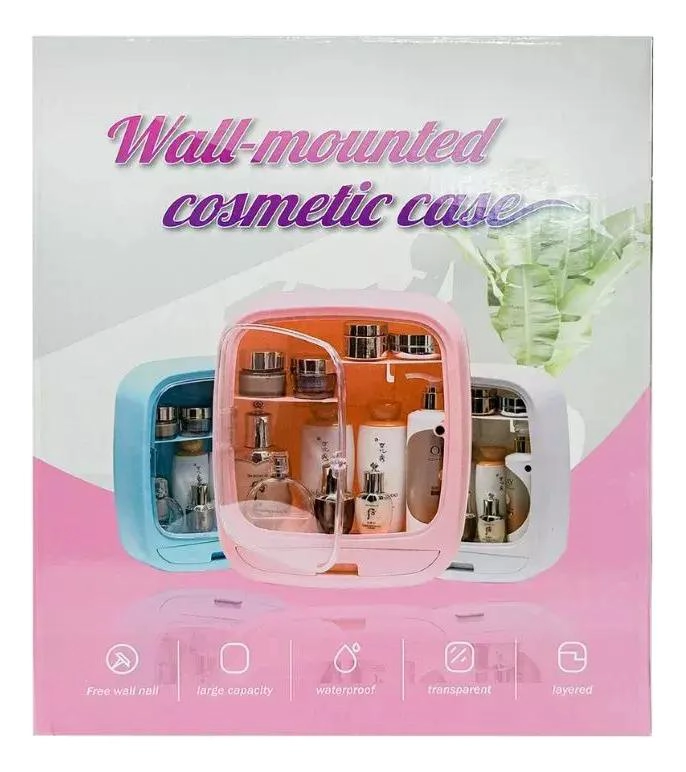 ORGANIZADOR DE COSME TICOS PARA PARED EN BAÑO O HABITACION - 3
