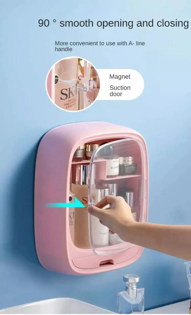 ORGANIZADOR DE COSME TICOS PARA PARED EN BAÑO O HABITACION - 5