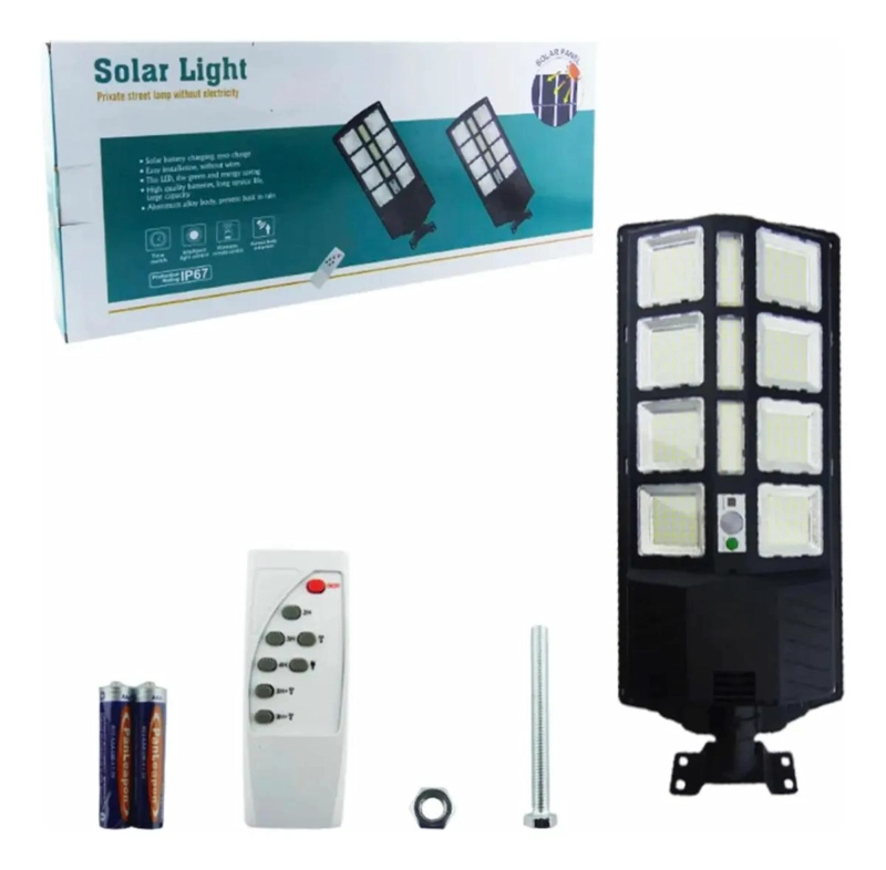 FOCO SOLAR PARA POSTE 400W CON 374 LEDS Y 11 PLACAS - 5