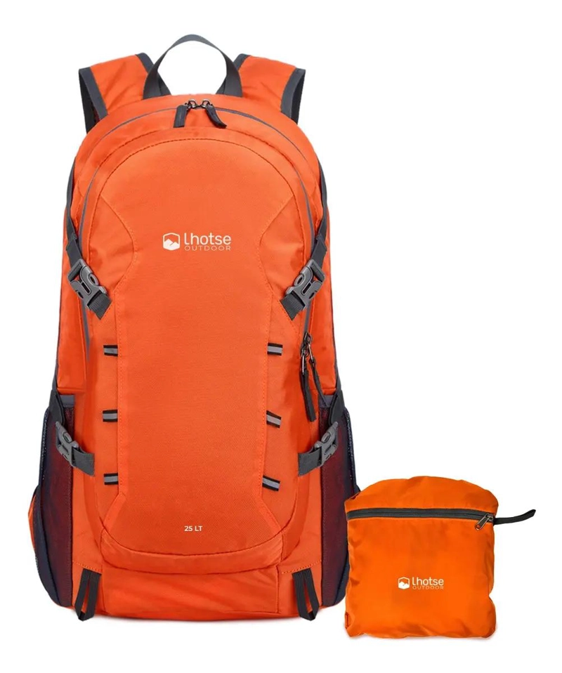 MOCHILA OUTDOOR PLEGABLE 25L NARANJA - 1