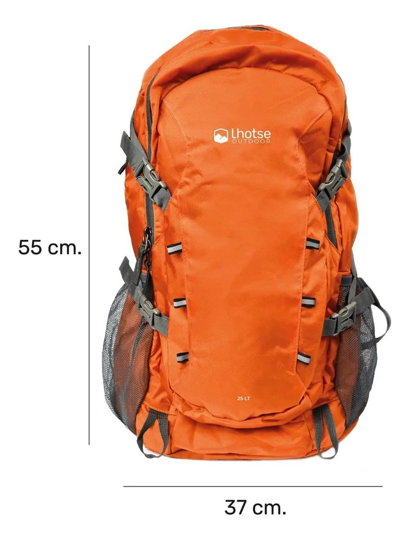 MOCHILA OUTDOOR PLEGABLE 25L NARANJA - 3