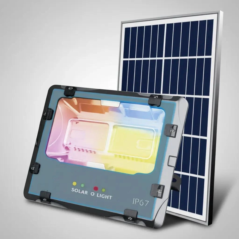 REFLECTOR SOLAR 200W MULTICOLOR RGB CON CONTROL REMOTO - 3