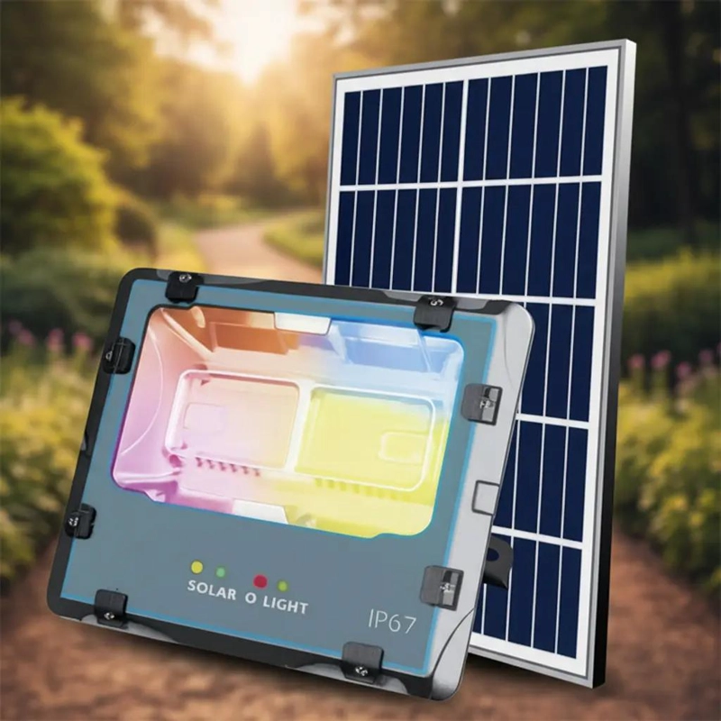 REFLECTOR SOLAR 200W MULTICOLOR RGB CON CONTROL REMOTO - 4