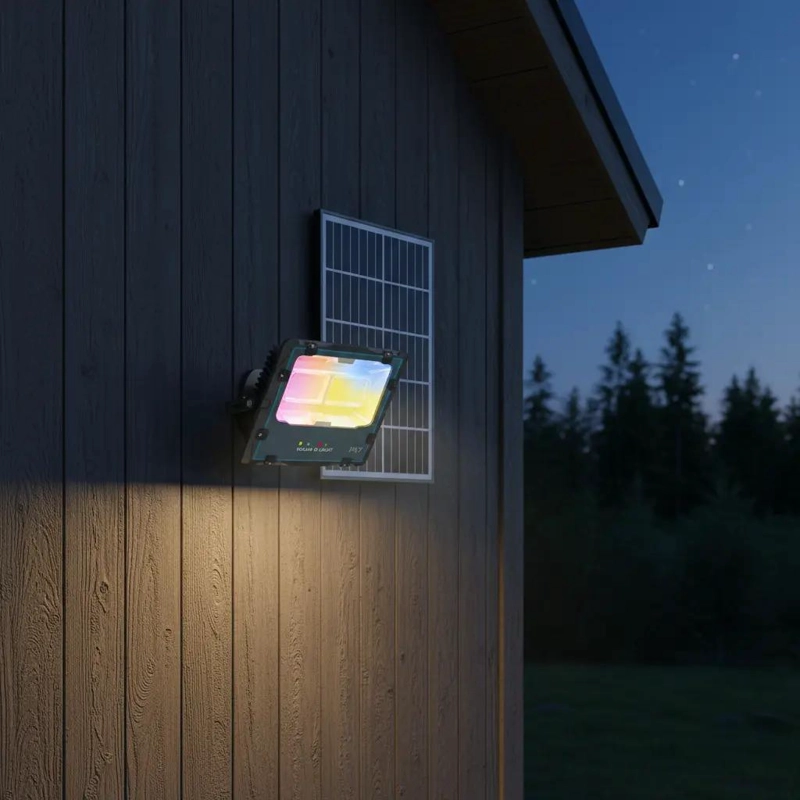 REFLECTOR SOLAR 200W MULTICOLOR RGB CON CONTROL REMOTO - 5