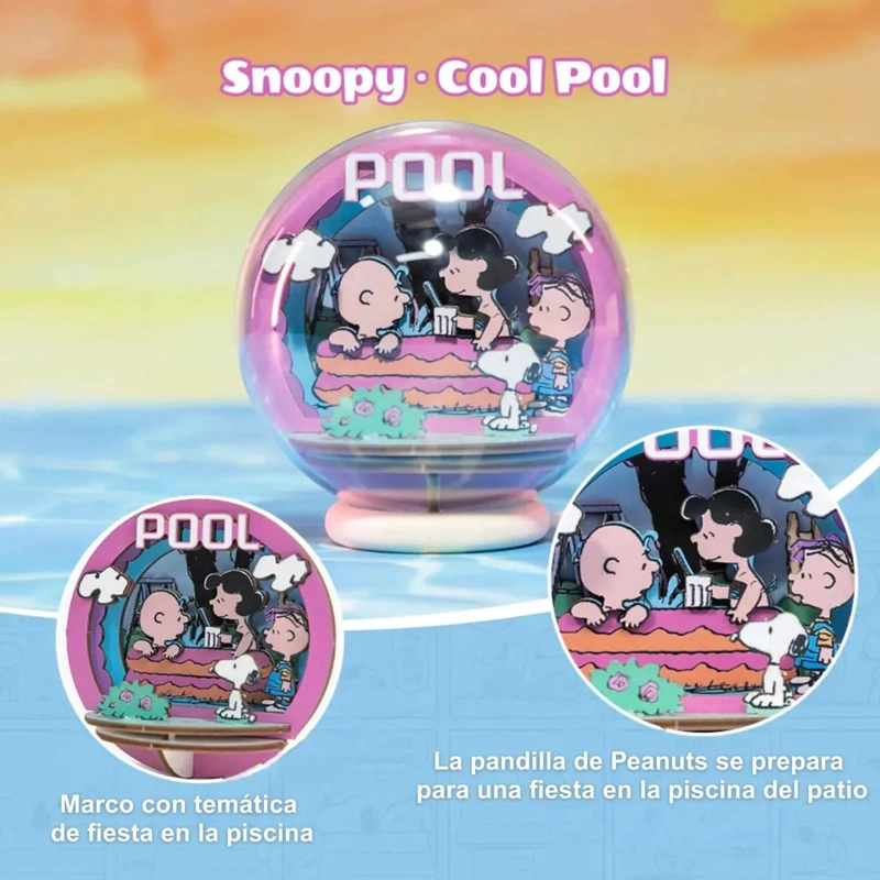 PUZZLE 3D BOLA DE CRISTAL SNOOPY COOL POOL 27 PIEZAS - 5