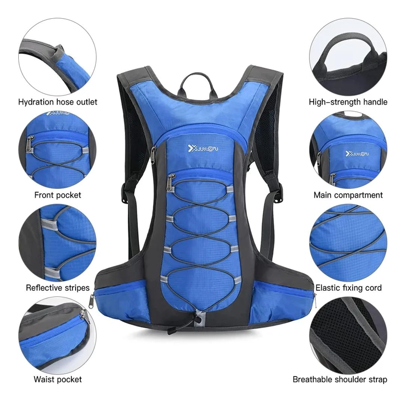 MOCHILA DE HIDRATACION PARA CICLISMO CON BOLSA INTEGRADA - 3