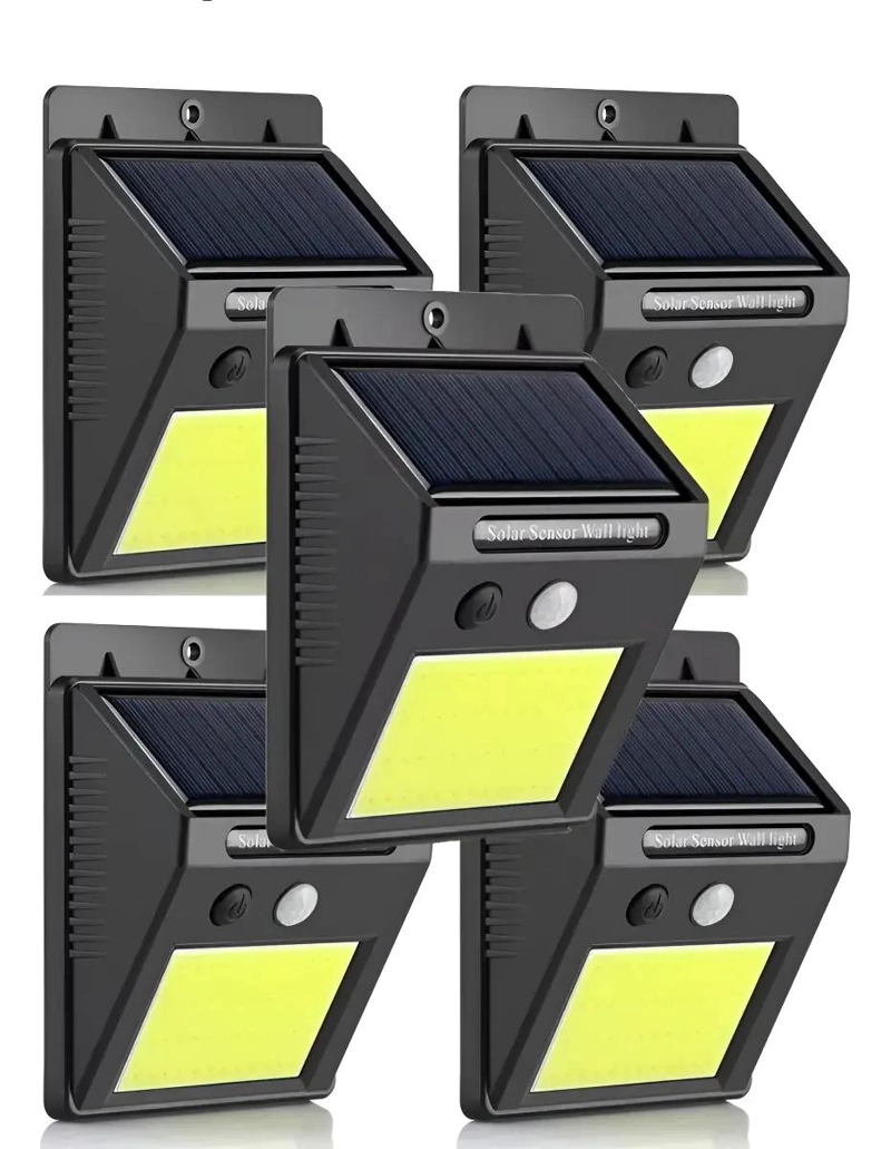 FOCO LED SOLAR 48 LEDS CON SENSOR DE MOVIMIENTO PARA EXER - 1