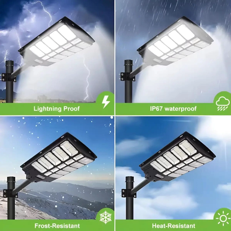 FOCO SOLAR LED GRANDE 1800W CON CONTROL Y SOPORTE - 5