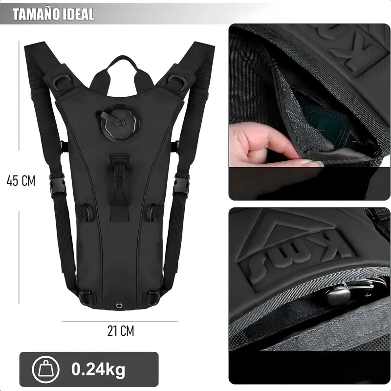 MOCHILA HIDRATANTE PARA AGUA 3L CON SISTEMA CAMELBACK - 4