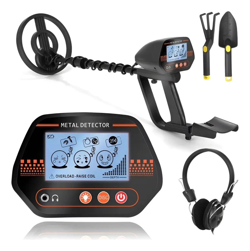 DETECTOR DE METALES AJUSTABLE CON PANTALLA Y AURICULARES - 1