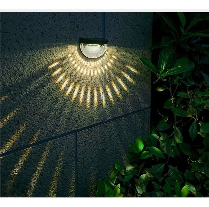 PACK 4 LAMPARAS SOLARES DE PARED PARA JARDIN - 3