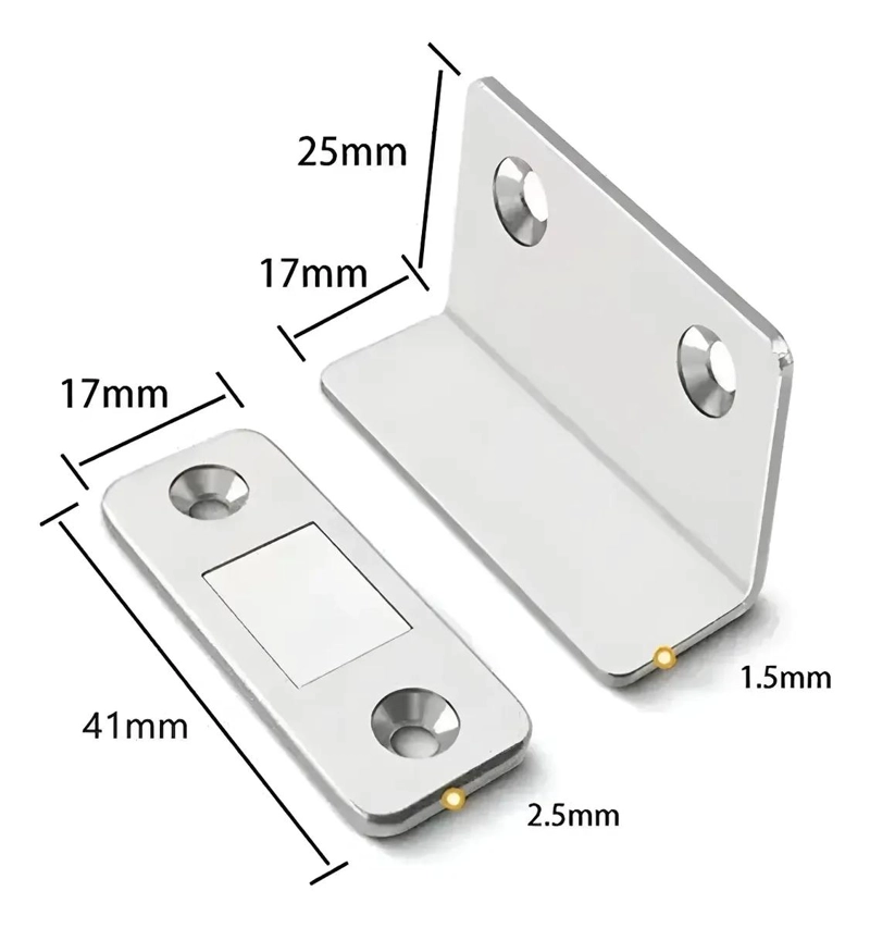 PACK 10 CERRADURAS DE IMAN PARA MUEBLES Y CAJONES - 3