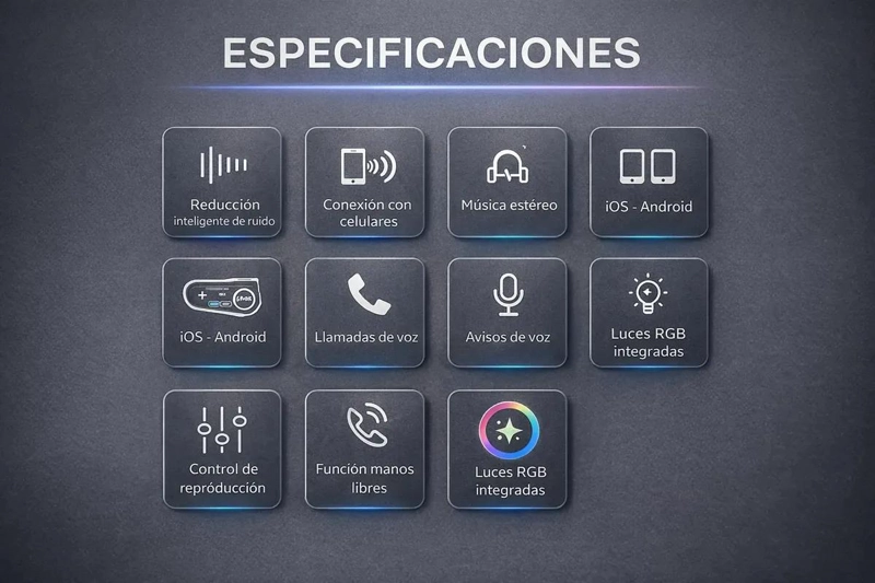 INTERCOMUNICADOR BLUETOOTH PARA CASCO DE MOTO - 4