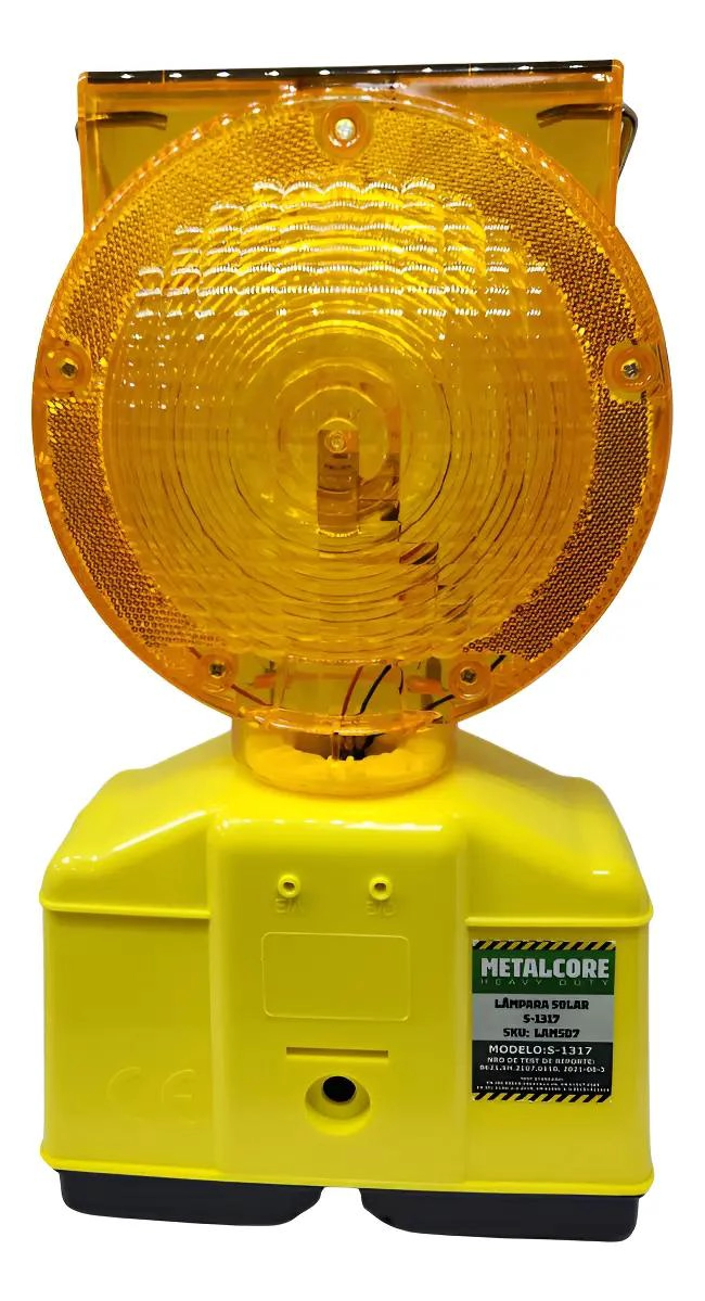 LAMPARA SOLAR VIAL DESTELLANTE CON ANCLAJE METALICO - 2