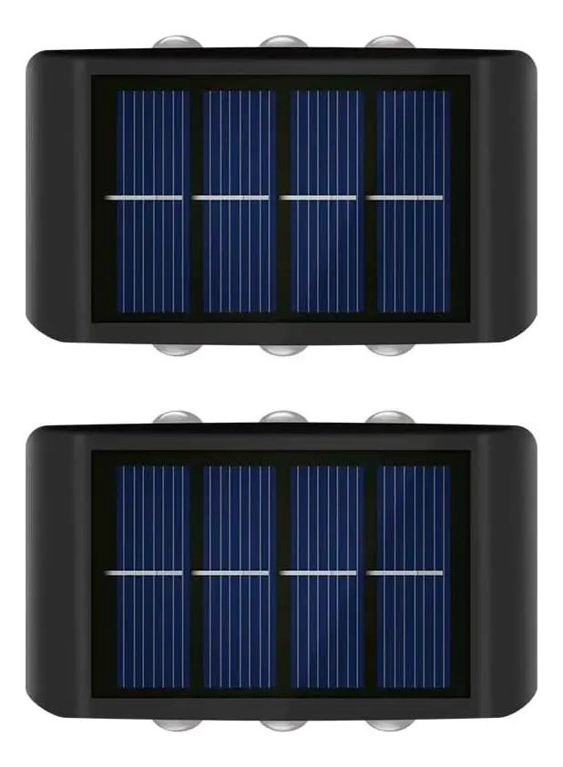 LAMPARA SOLAR LED PARA MURO EXTERIOR PACK 2 - 1
