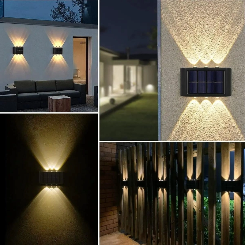 LAMPARA SOLAR LED PARA MURO EXTERIOR PACK 2 - 5