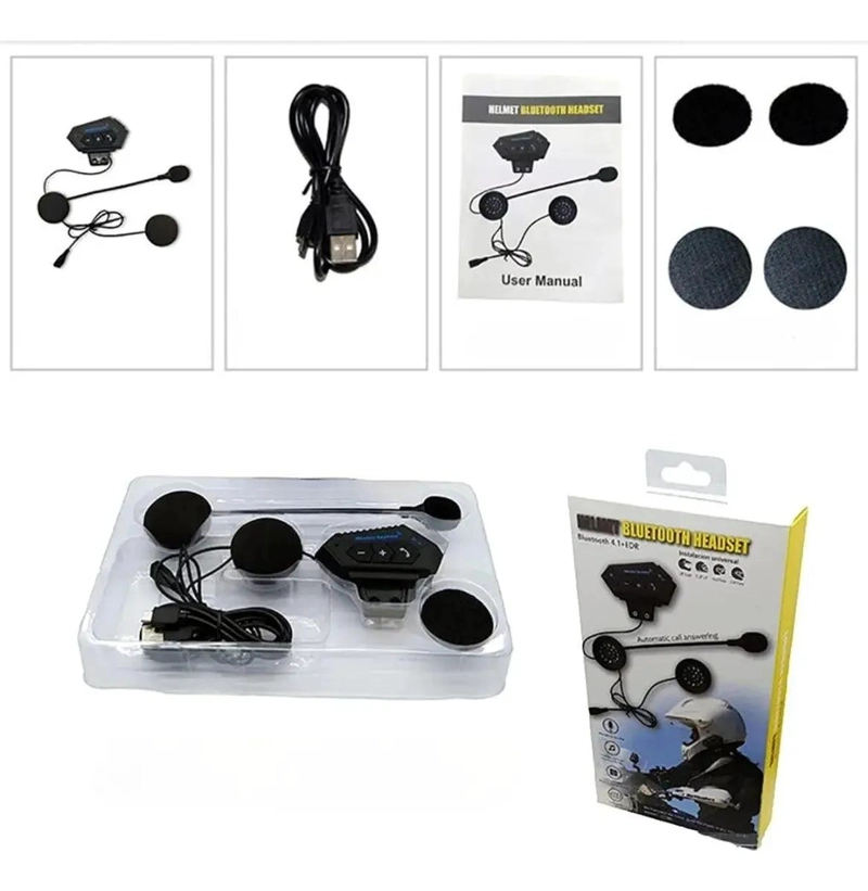INTERCOMUNICADOR BLUETOOTH MANOS LIBRES PARA CASCO - 5