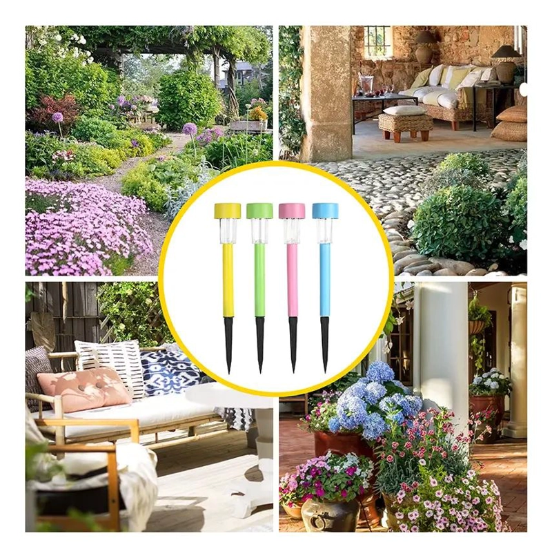 JUEGO 10 LUCES SOLARES PARA JARDIN CON 5 COLORES - 2