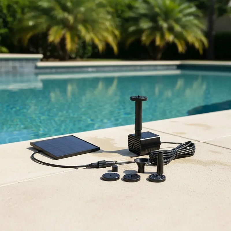 BOMBA SUMERGIBLE SOLAR 1.4W PARA AGUA - 3