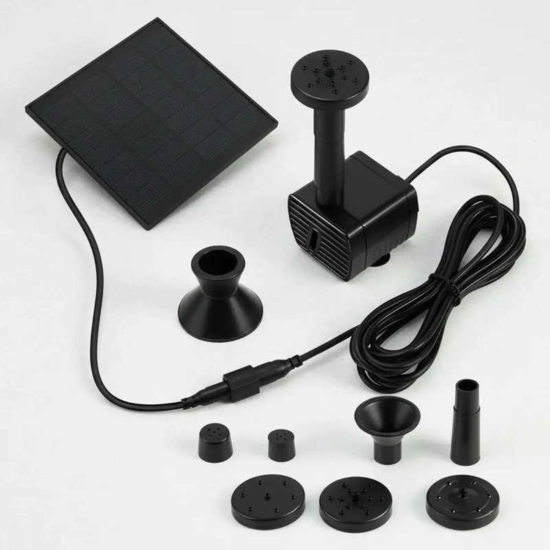BOMBA SUMERGIBLE SOLAR 1.4W PARA AGUA - 4