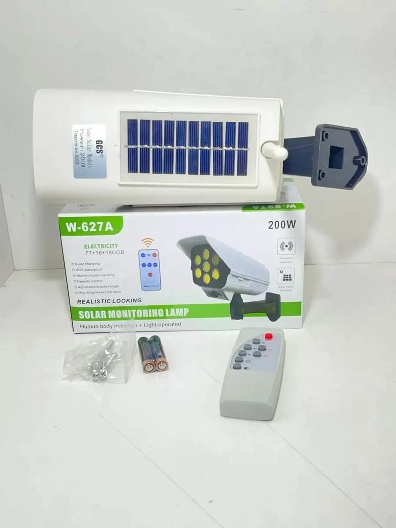 FOCO SOLAR CON SENSOR DE MOVIMIENTO 200W TIPO CAMARA - 2