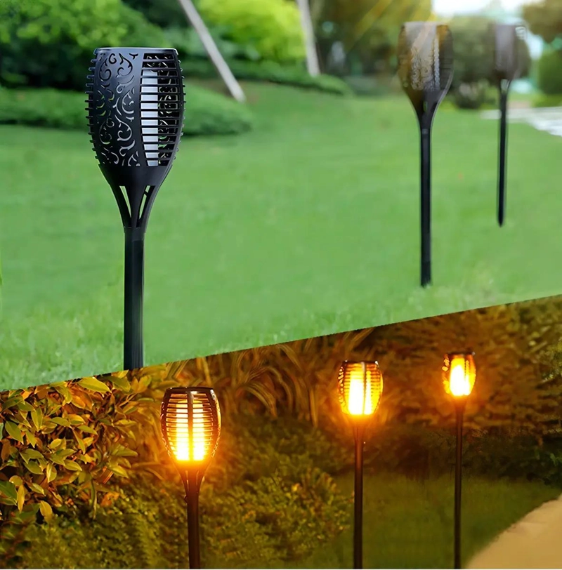 ANTORCHA SOLAR LED IMPERMEABLE PARA EXTERIOR 51CM - 3
