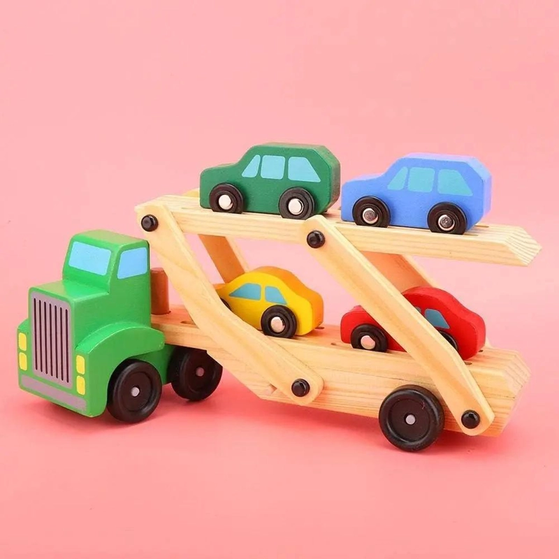 CAMION DE MADERA DIDACTICO PARA NIÑOS - 2