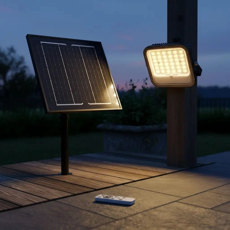 PROYECTOR SOLAR LED CON PANEL INTEGRADO - 2