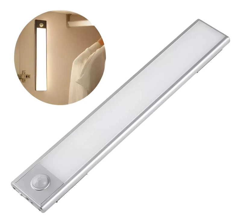 BARRA LED 40CM CON SENSOR DE MOVIMIENTO PARA MUEBLES - 1