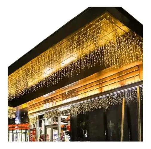 FAROL SOLAR EXTERIOR CON 240 LED Y LUZ PARA CORTINAS 3.76 - 1