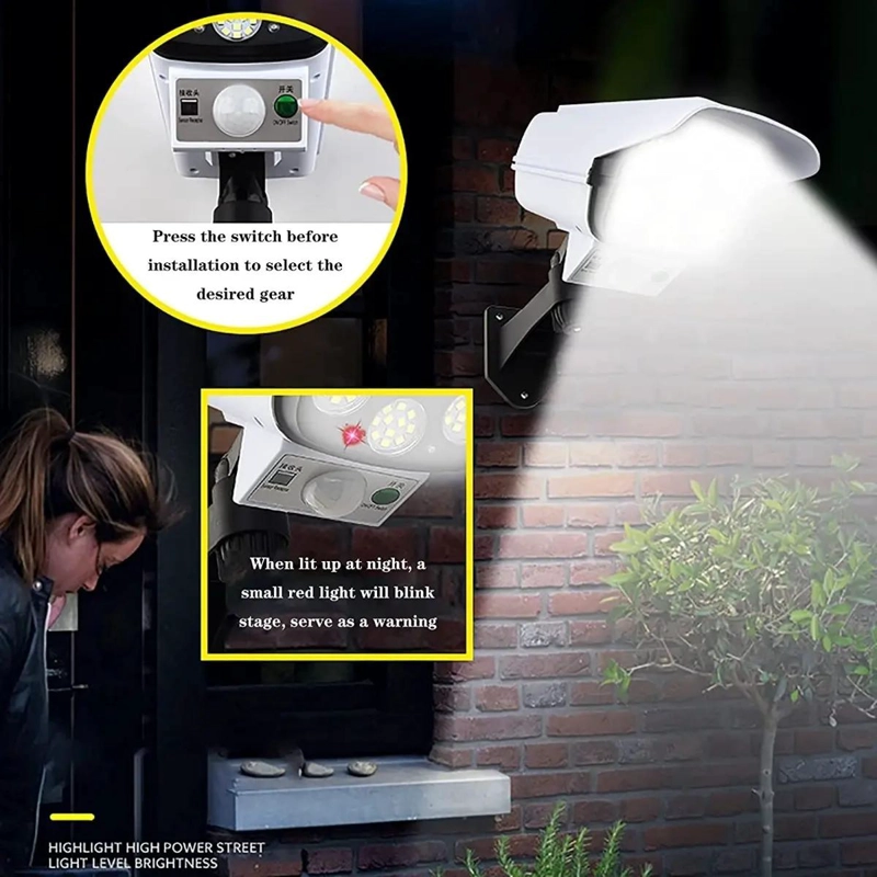 LAMPARA LED SOLAR CON DETECTOR DE MOVIMIENTO PARA EXTERIO - 2