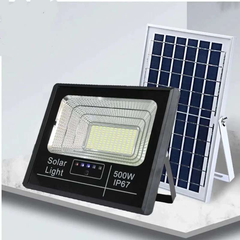 FOCO REFLECTOR SOLAR EXTERIOR 500W LUZ BLANCA - 1