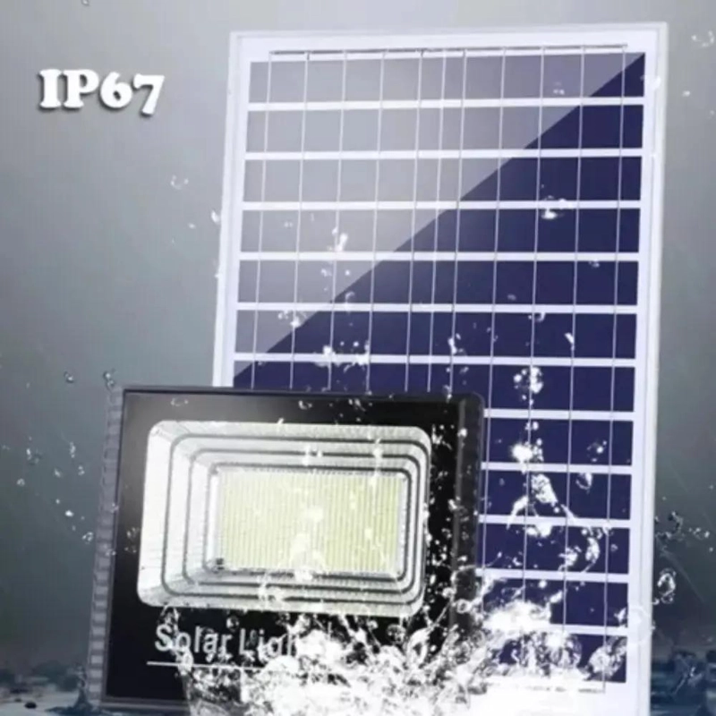 FOCO REFLECTOR SOLAR EXTERIOR 500W LUZ BLANCA - 3