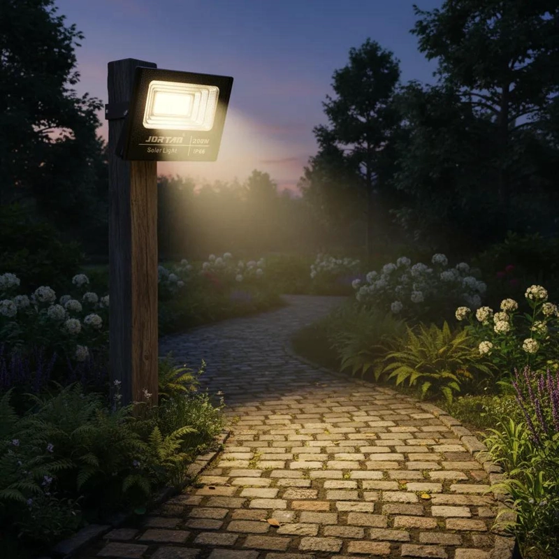 FOCO LED 200W CON PANEL SOLAR PARA EXTERIORES - 5