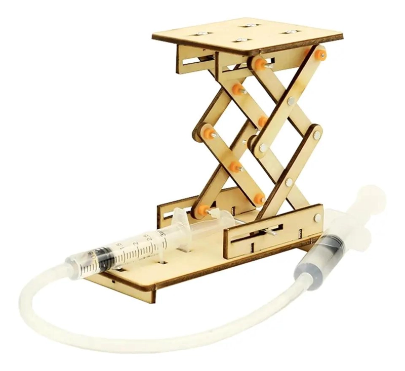 PLATAFORMA HIDRAULICA ARMABLE DE MADERA PARA JUEGO EDUCAT - 3