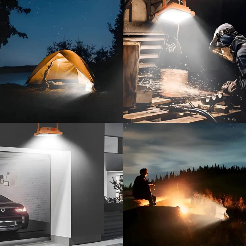 LAMPARA DE EMERGENCIA SOLAR RECARGABLE LED PARA CAMPING - 3
