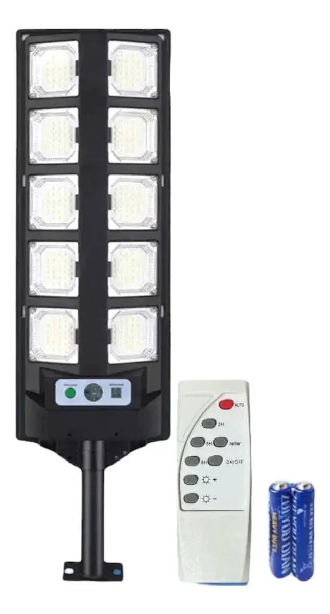 LAMPARA LED SOLAR 1000W PARA EXTERIORES - 2