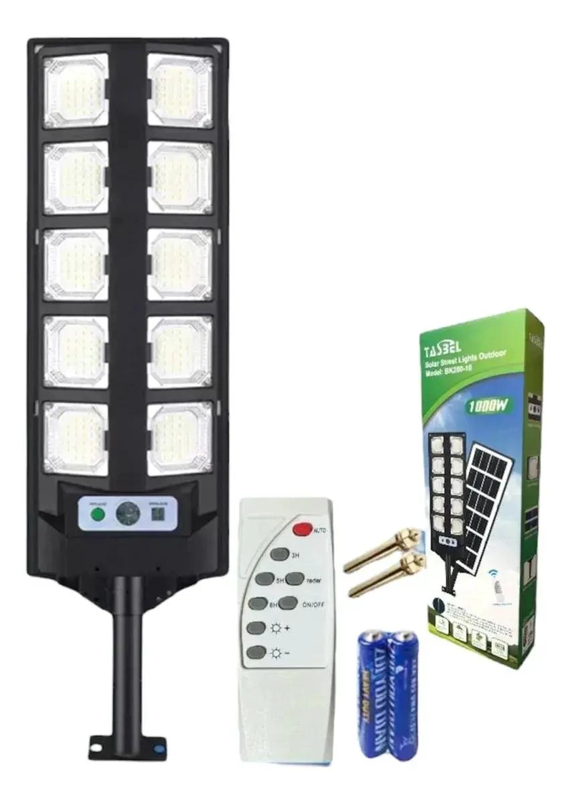 LAMPARA LED SOLAR 1000W PARA EXTERIORES - 4
