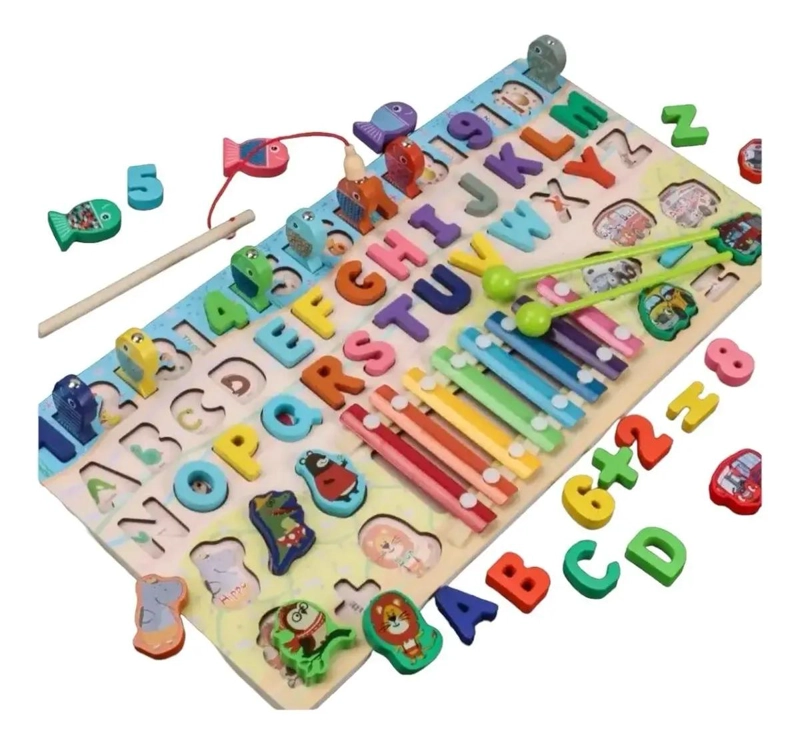 PUZZLE 3D MAGNE TICO JUEGO DE PESCA - 1