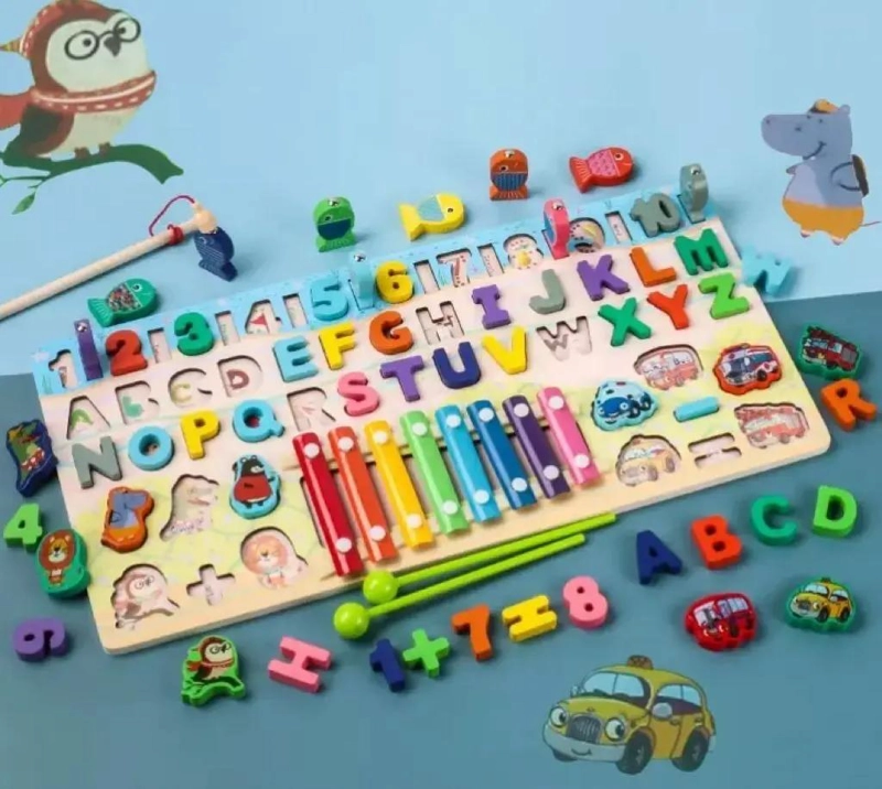 PUZZLE 3D MAGNE TICO JUEGO DE PESCA - 2
