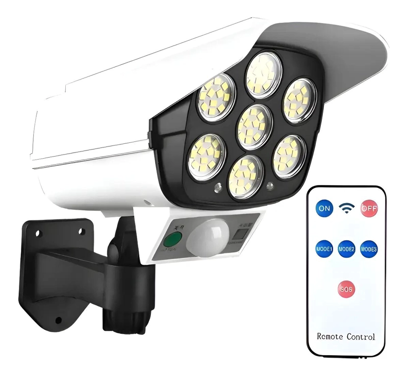 FOCO SOLAR CON SENSOR DE MOVIMIENTO Y CONTROL REMOTO - 1