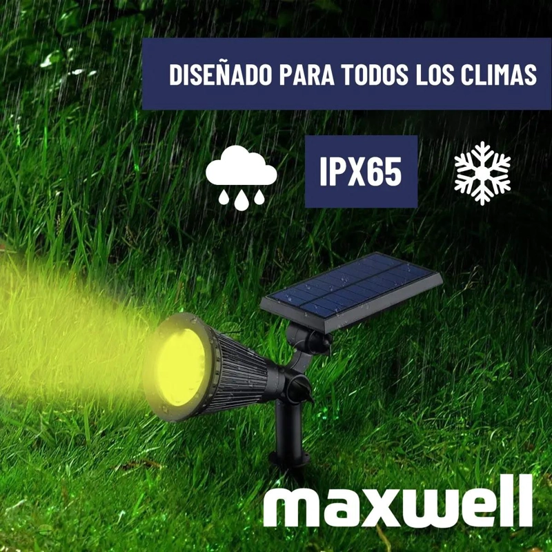 FOCO ESTACA SOLAR LED IMPERMEABLE PARA JARDIN - 4