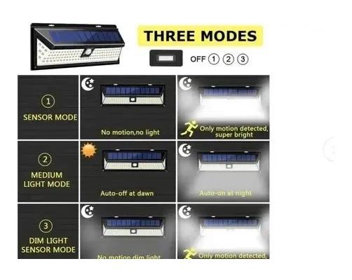 FOCO SOLAR EXTERIOR 120 LED CON SENSOR DE LUZ - 3