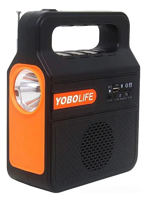 KIT LAMPARA SOLAR CON AMPOLLETAS Y LINTERNA PARA EXTERIOR - 2