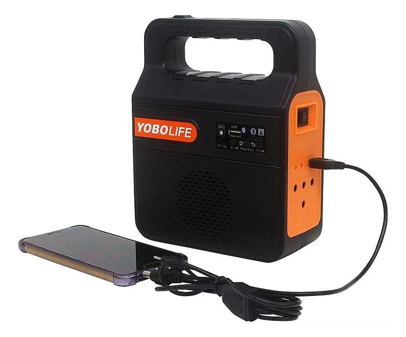 KIT LAMPARA SOLAR CON AMPOLLETAS Y LINTERNA PARA EXTERIOR - 5