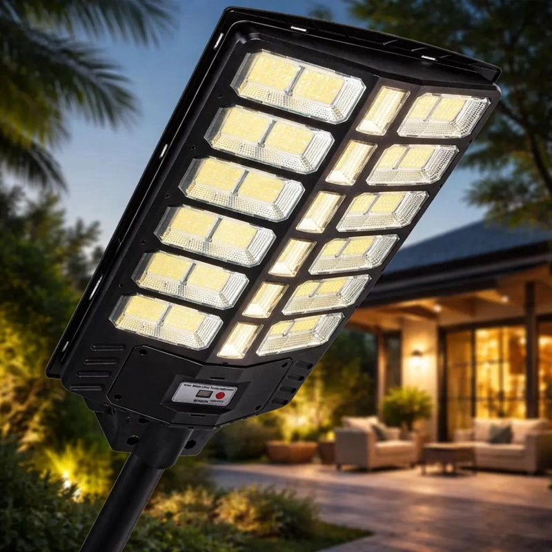 FOCO SOLAR LED ESTILO LUMINARIA DE POSTE 1800W 7500K - 1