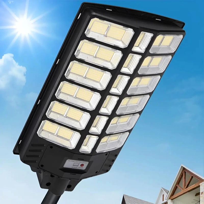 FOCO SOLAR LED ESTILO LUMINARIA DE POSTE 1800W 7500K - 2