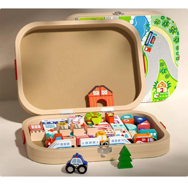 PISTA MODULAR CON BLOQUES DE MADERA MONTESSORI - 4
