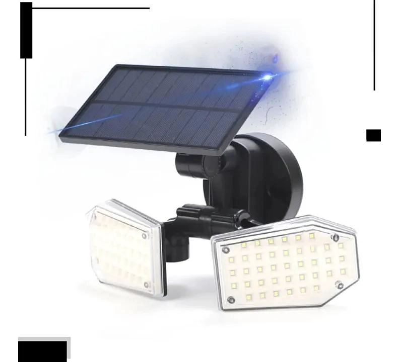 FOCO LED SOLAR RECARGABLE CON SENSOR DE MOVIMIENTO - 2
